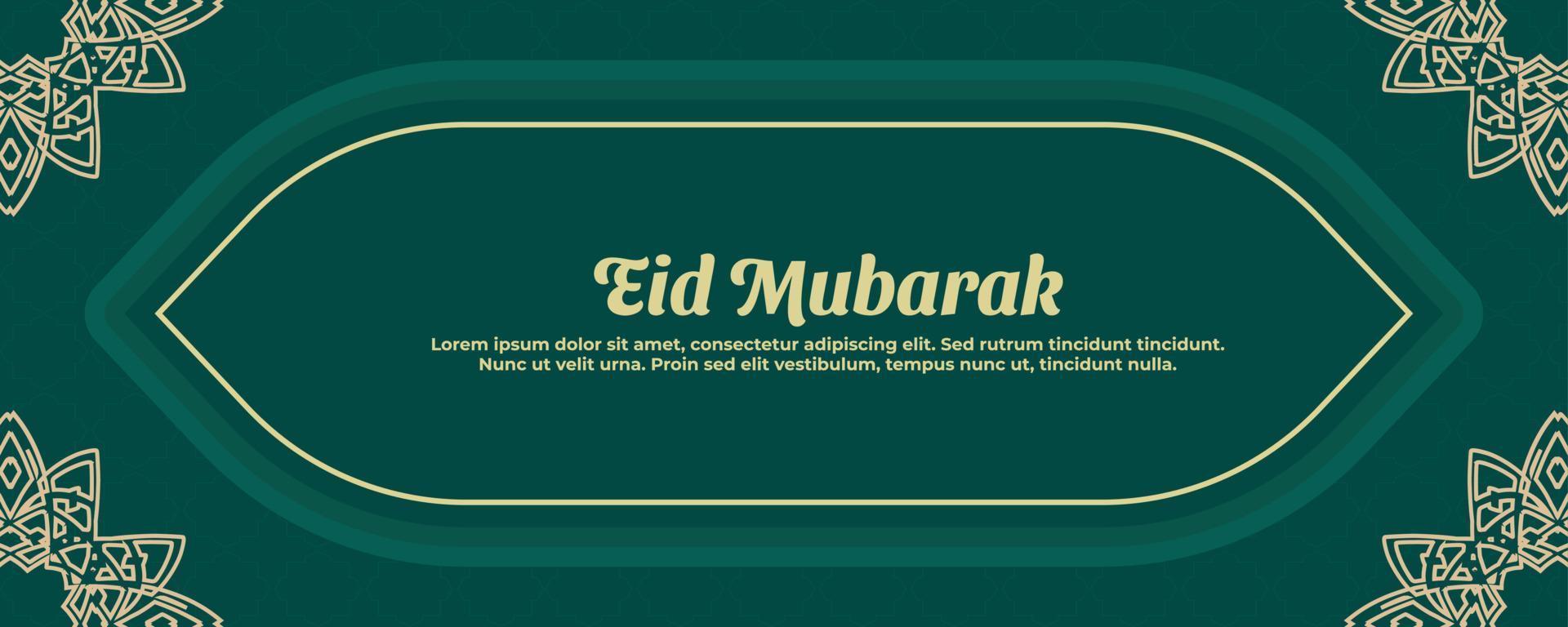 festival musulman eid mubarak fond vecteur