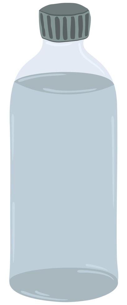 illustration vectorielle isolée de bouteille avec de l'eau. vecteur