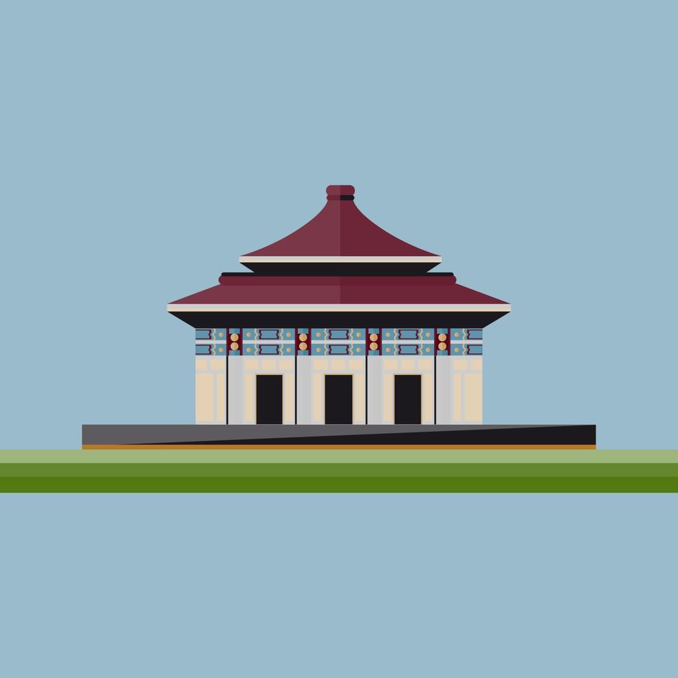illustration d'une maison ou d'un temple vecteur