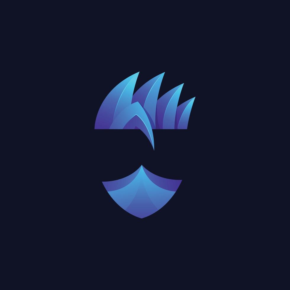 création de logo ninja vecteur