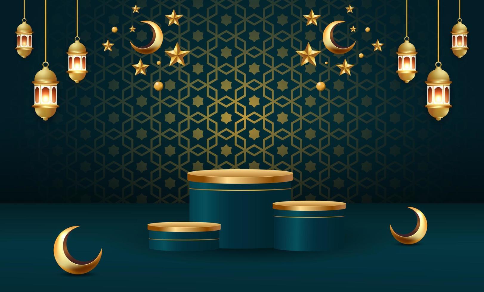 illustration de conception de fond bannière ramadan kareem vecteur