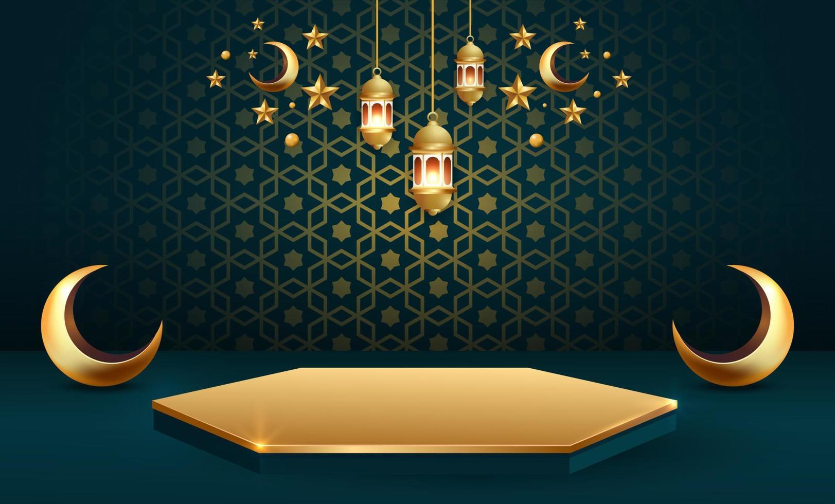 illustration de conception de fond bannière ramadan kareem vecteur