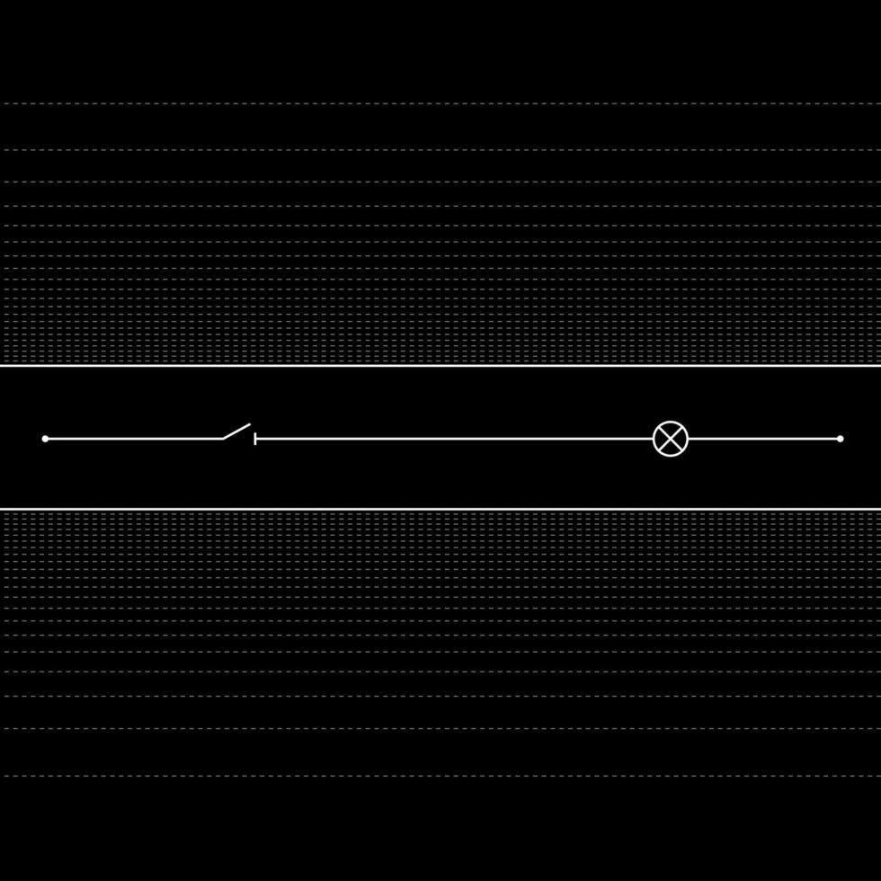 schéma de ligne électrique vecteur