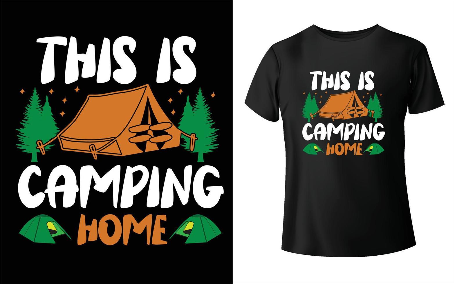 conception de t-shirt de camping, vecteur de camping, vecteur de camping, royauté ceci est ma conception de t-shirt de randonnée. vecteur,