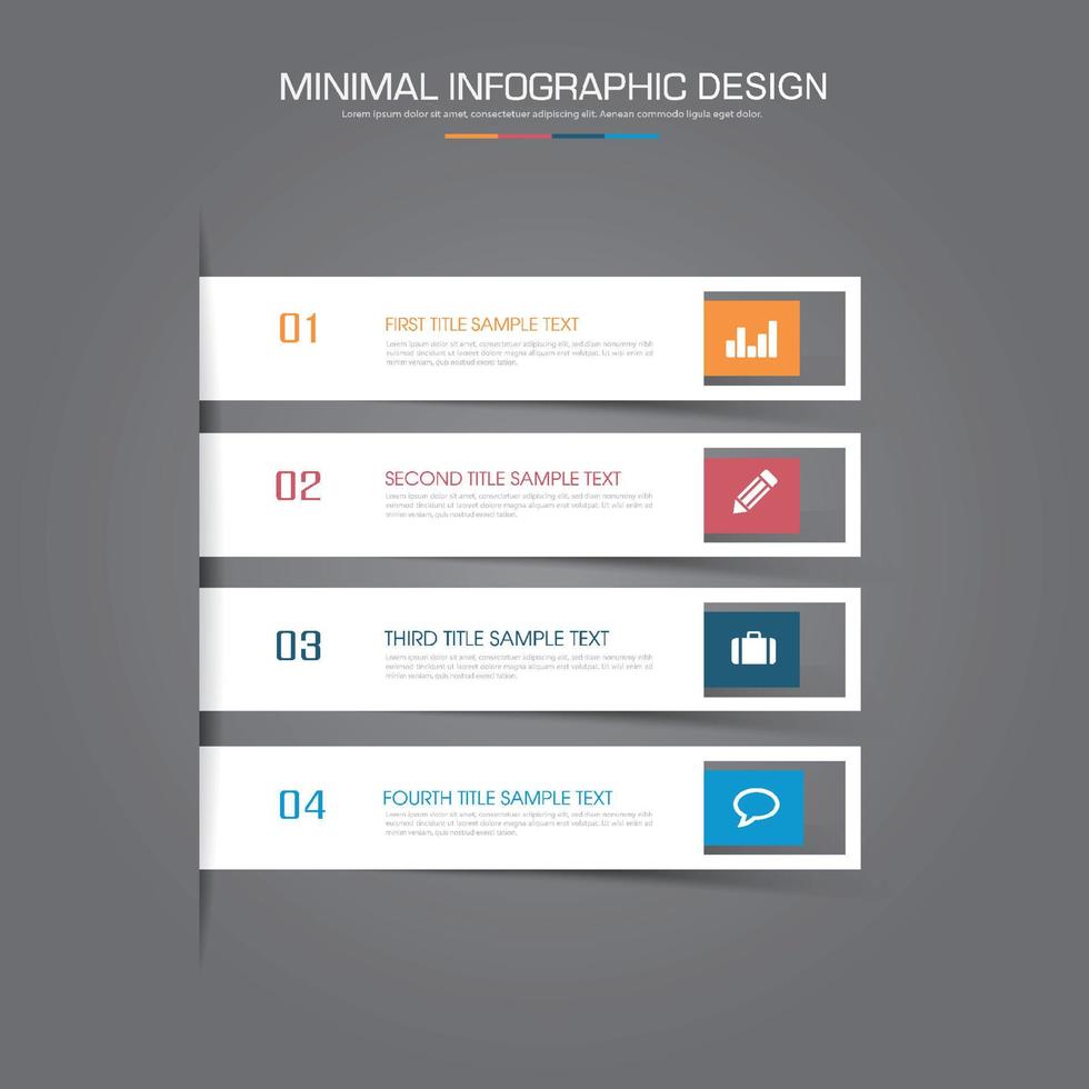 modèle d'infographie d'entreprise avec icône, illustration de conception vectorielle vecteur