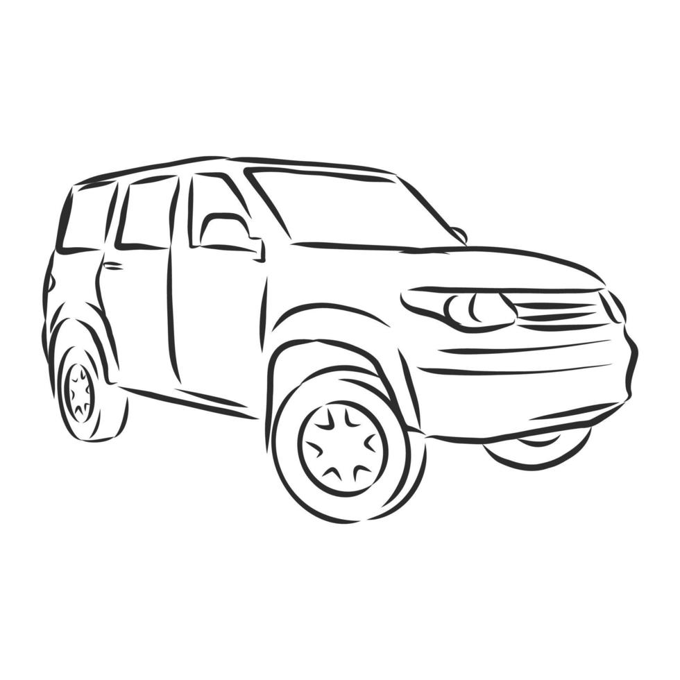 croquis de vecteur de voiture