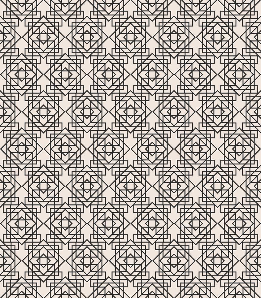 art déco motif géométrique sans couture couleur de ligne noire sur fond blanc pour carte de voeux vecteur