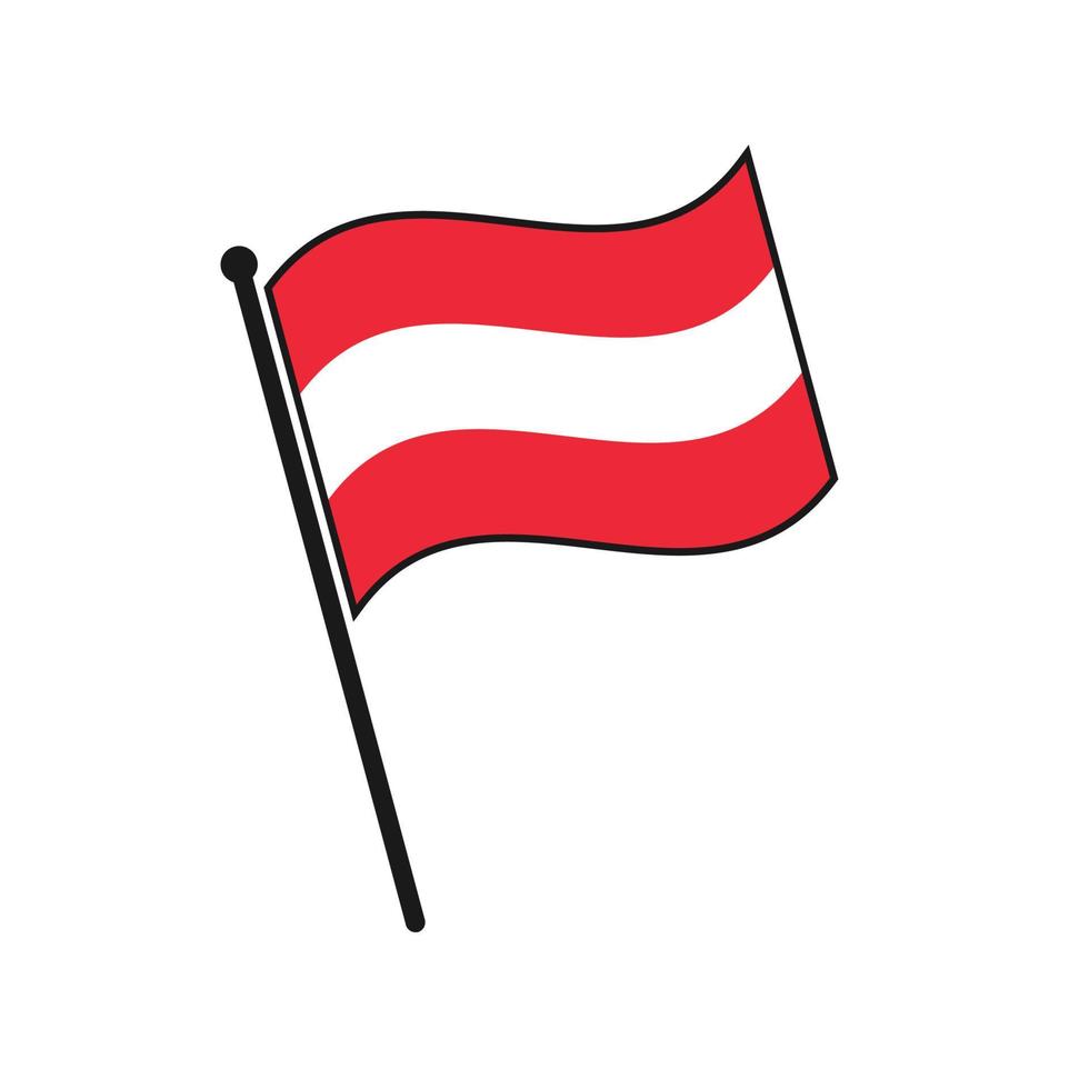 icône de drapeau simple vecteur