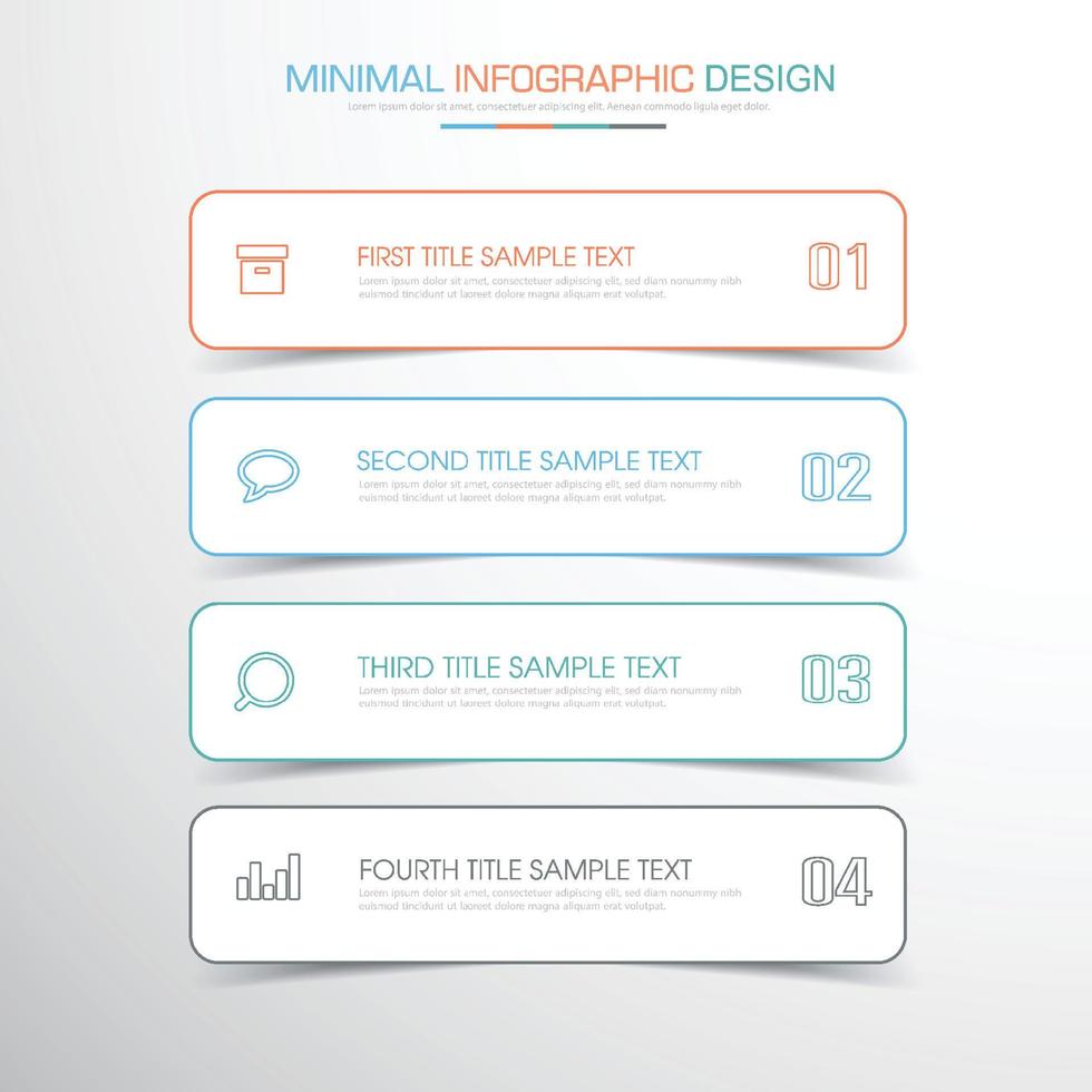 modèle d'infographie d'entreprise avec icône, illustrations de conception vectorielle vecteur