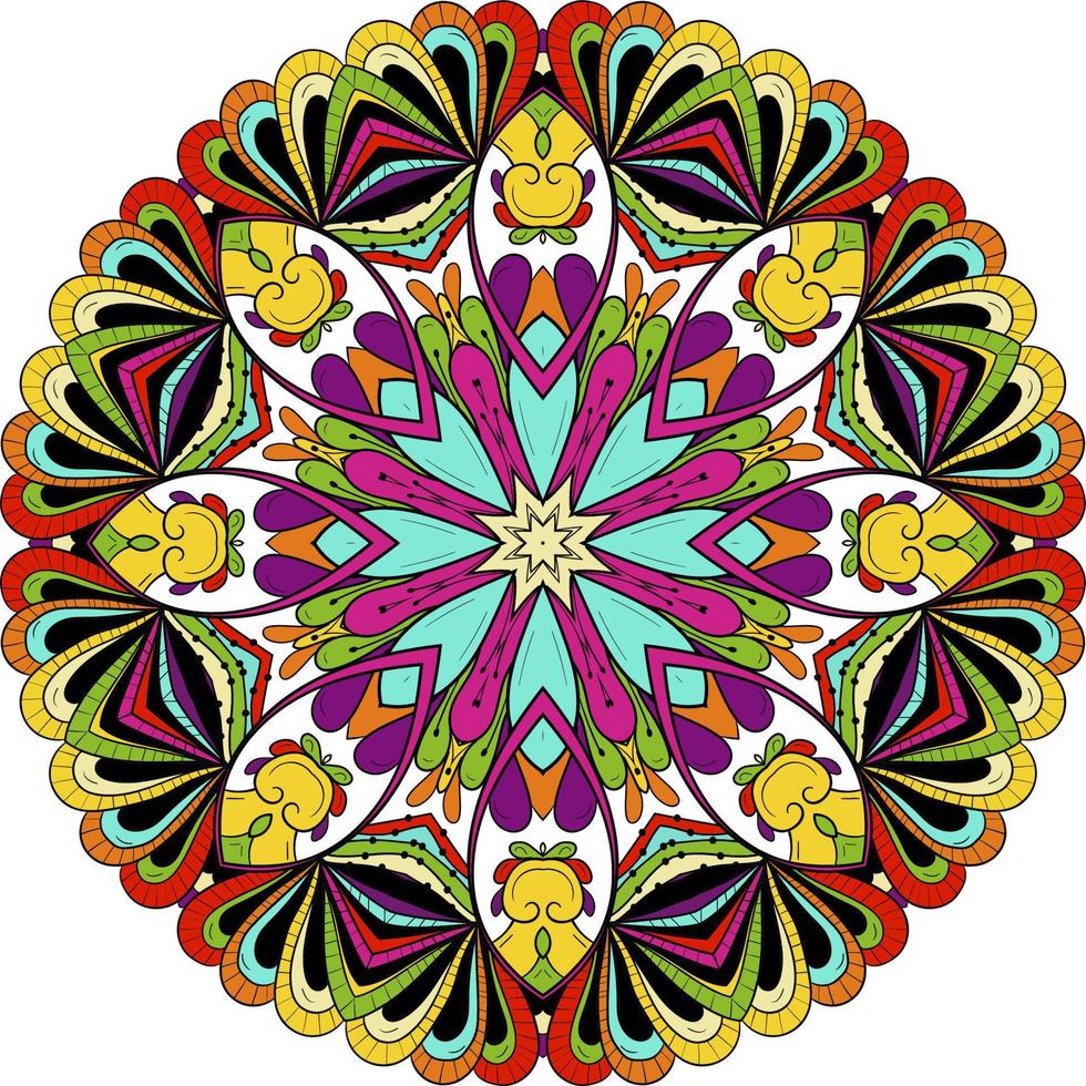 fond de mandala abstrait vecteur