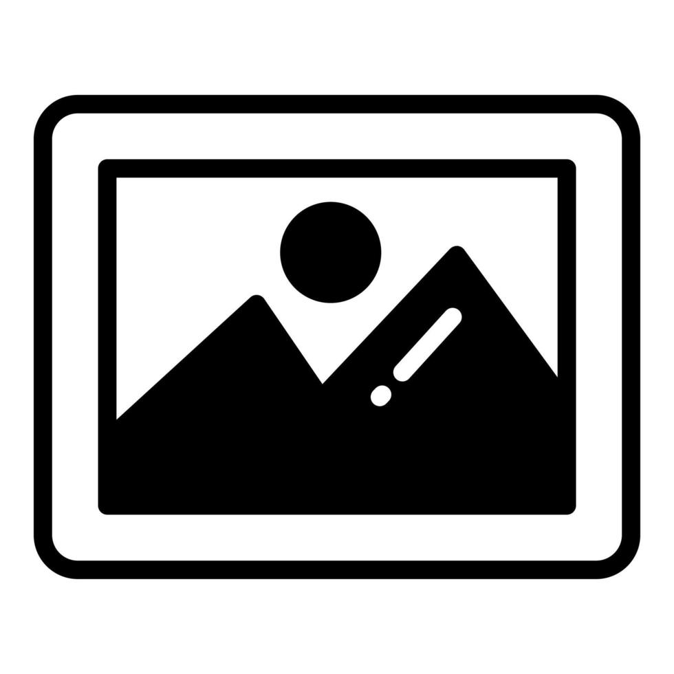 icône de glyphe de vecteur d'image, icône d'école et d'éducation
