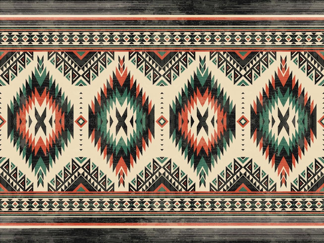 amérindien indien ornement motif géométrique ethnique textile texture tribal motif aztèque navajo mexicain tissu continu vecteur décoration mode