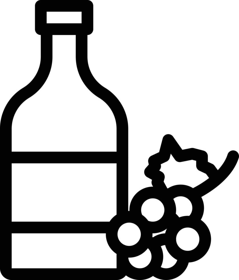 illustration vectorielle de bouteille de vin sur fond. symboles de qualité premium. icônes vectorielles pour le concept et la conception graphique. vecteur