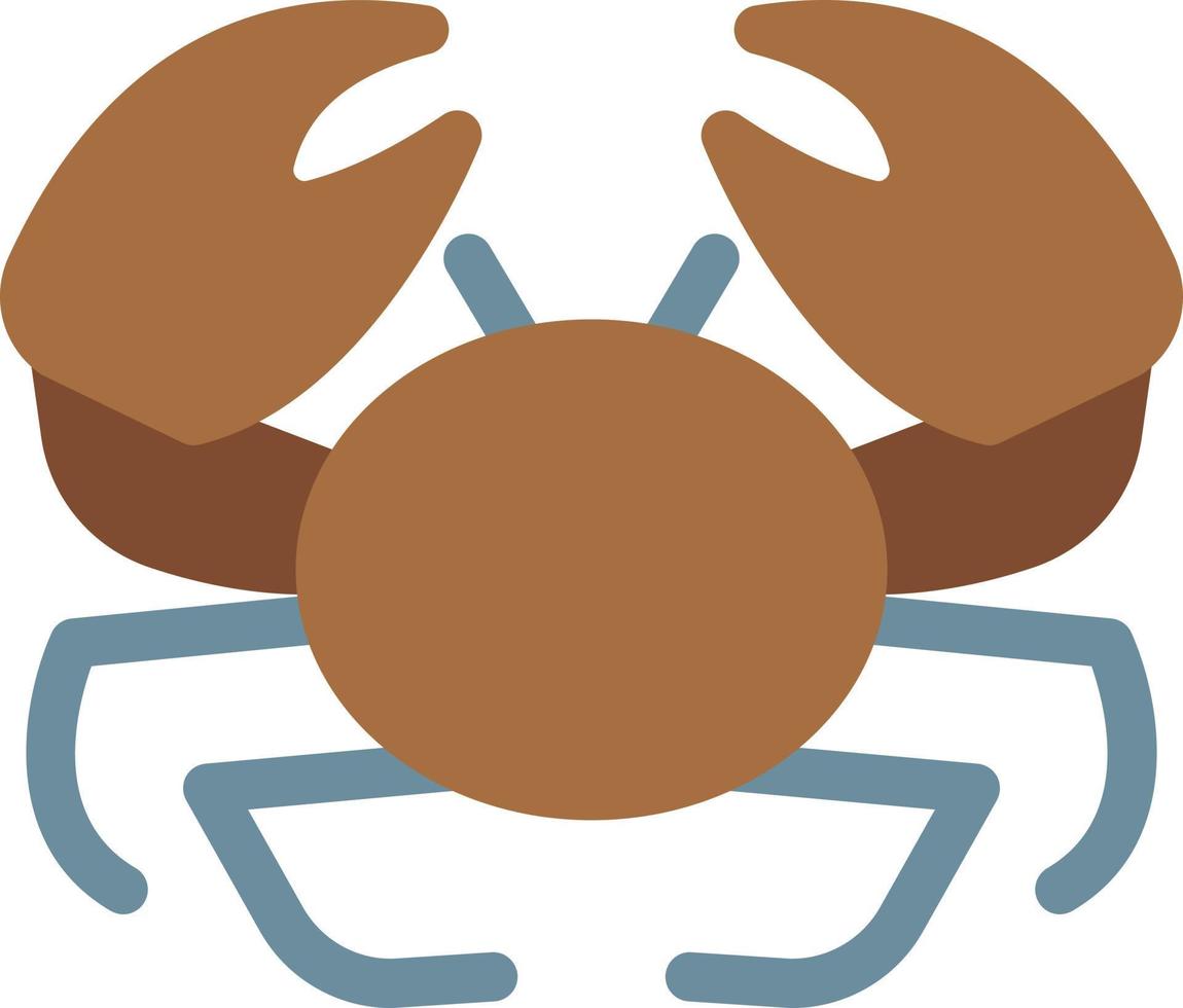 illustration vectorielle de crabe sur fond.symboles de qualité premium.icônes vectorielles pour le concept et la conception graphique. vecteur