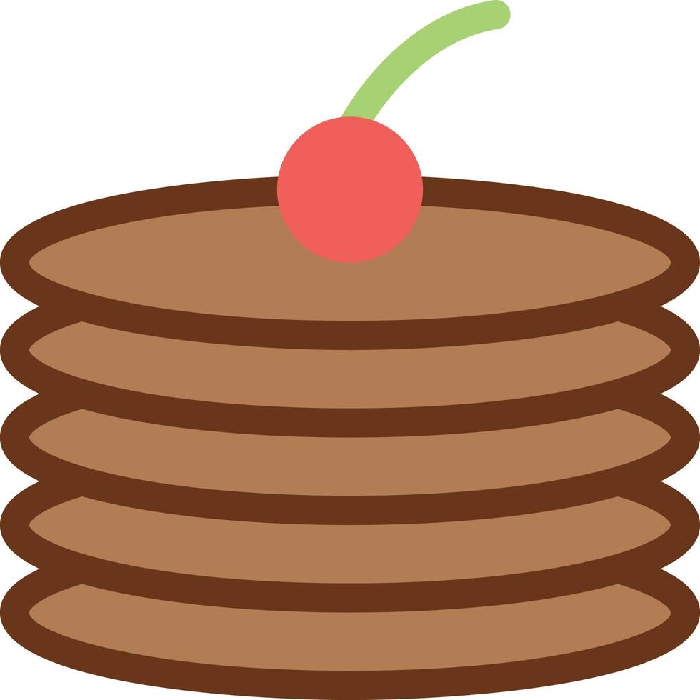 illustration vectorielle de pan cake sur fond.symboles de qualité premium.icônes vectorielles pour le concept et la conception graphique. vecteur