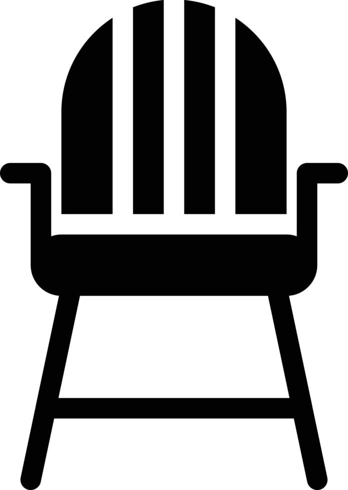 illustration vectorielle de chaise sur fond.symboles de qualité premium.icônes vectorielles pour le concept et la conception graphique. vecteur