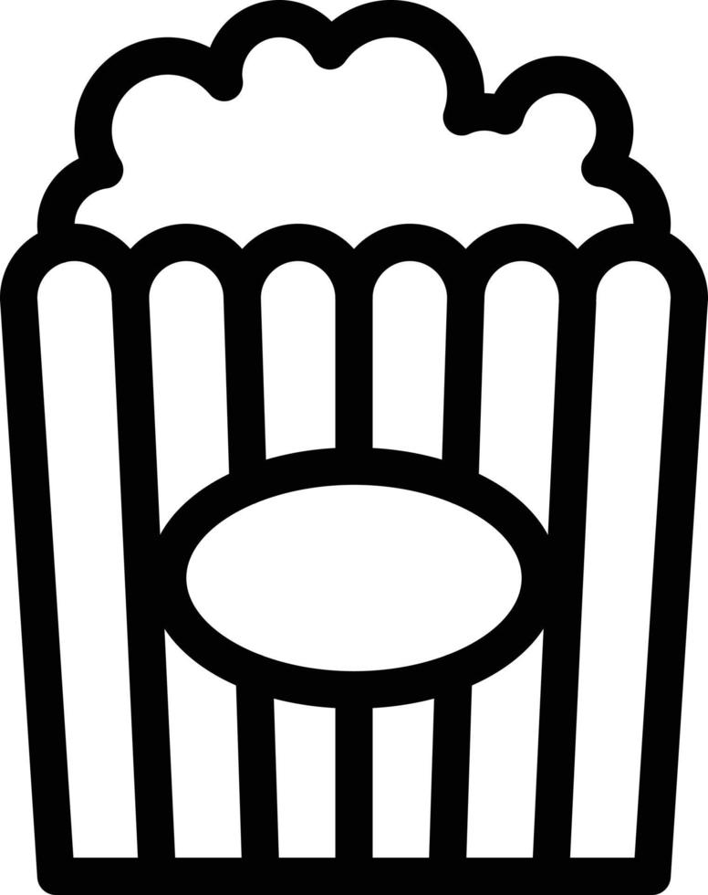 illustration vectorielle de pop-corn sur fond.symboles de qualité premium.icônes vectorielles pour le concept et la conception graphique. vecteur