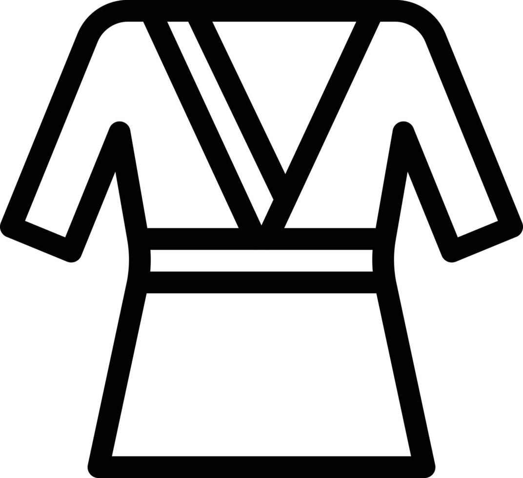 illustration vectorielle de robe japonaise sur fond.symboles de qualité premium.icônes vectorielles pour le concept et la conception graphique. vecteur