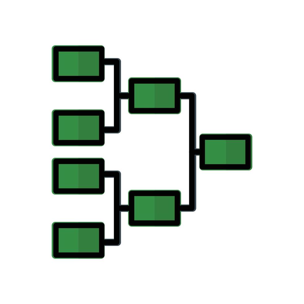 vecteur d'icône de support de tournoi. adapté au symbole du football, au sport. style d'icône de ligne remplie. conception simple modifiable. conception simple illustration