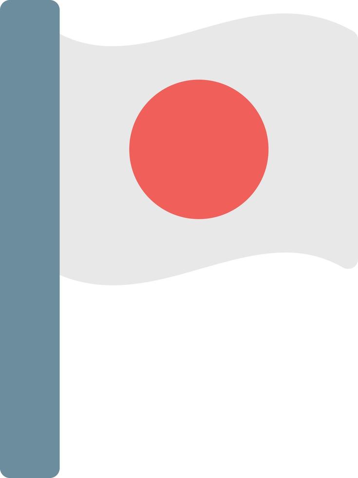 illustration vectorielle du drapeau japonais sur fond.symboles de qualité premium.icônes vectorielles pour le concept et la conception graphique. vecteur