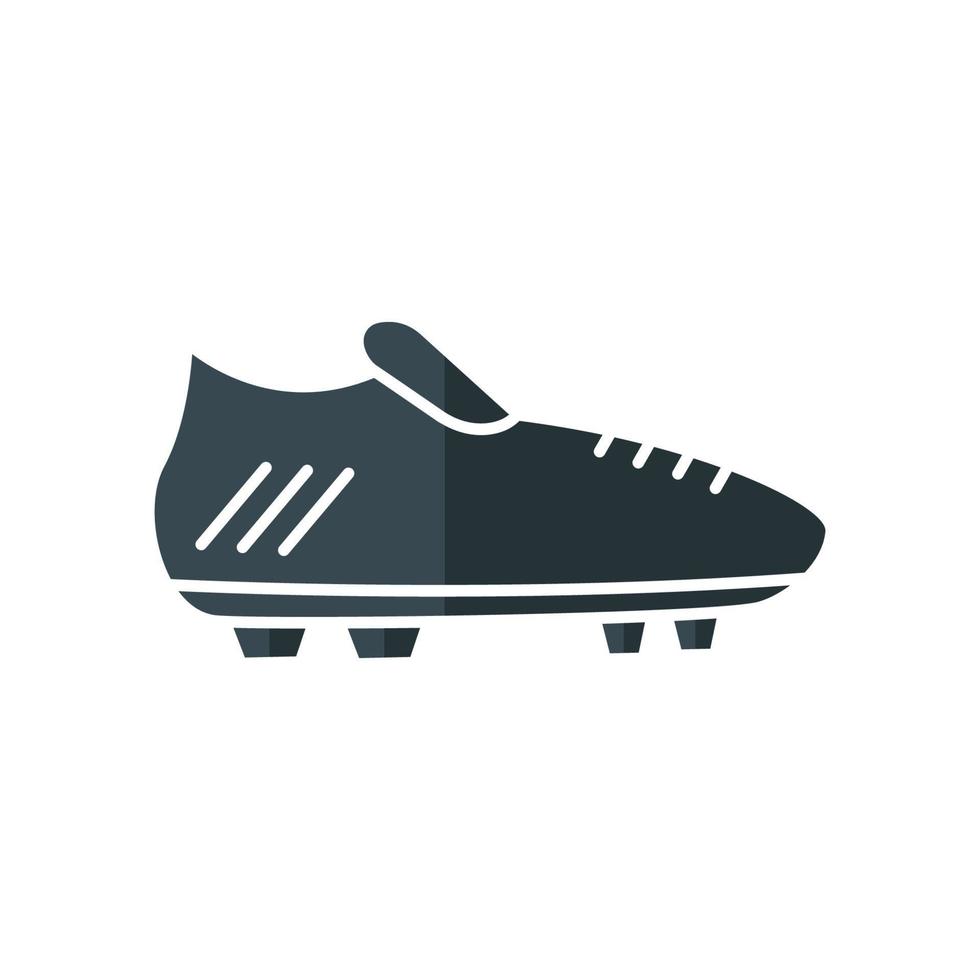 vecteur d'icône de chaussures de football. adapté au symbole du football, au sport. style d'icône plate. conception simple modifiable. conception simple illustration