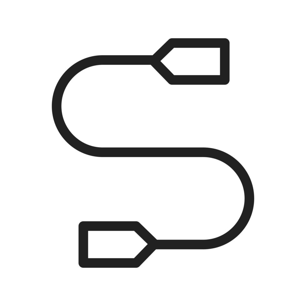 icône de ligne de fil de connecteur vecteur