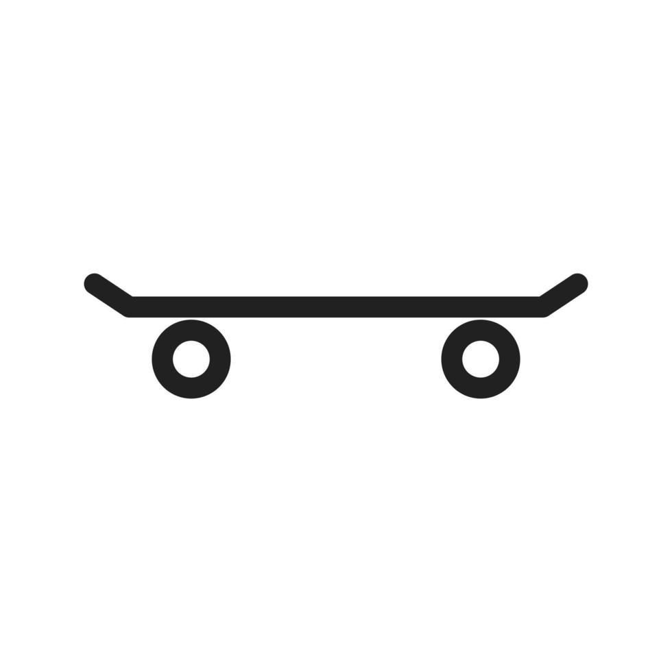 icône de ligne de planche à roulettes vecteur