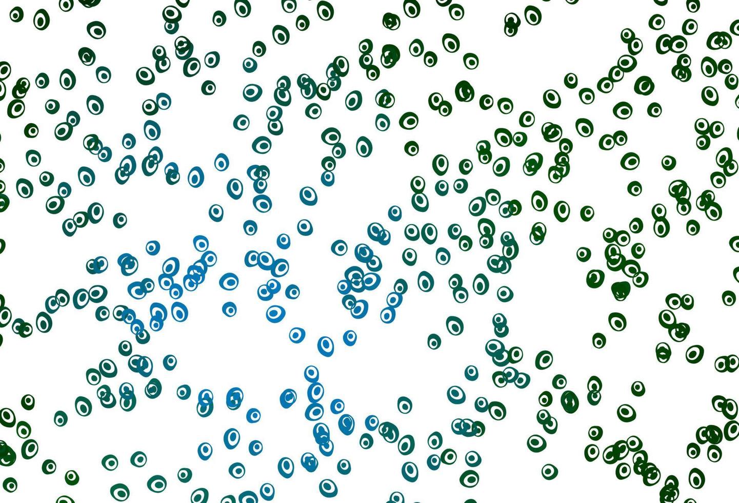 modèle vectoriel bleu clair et vert avec des cercles.