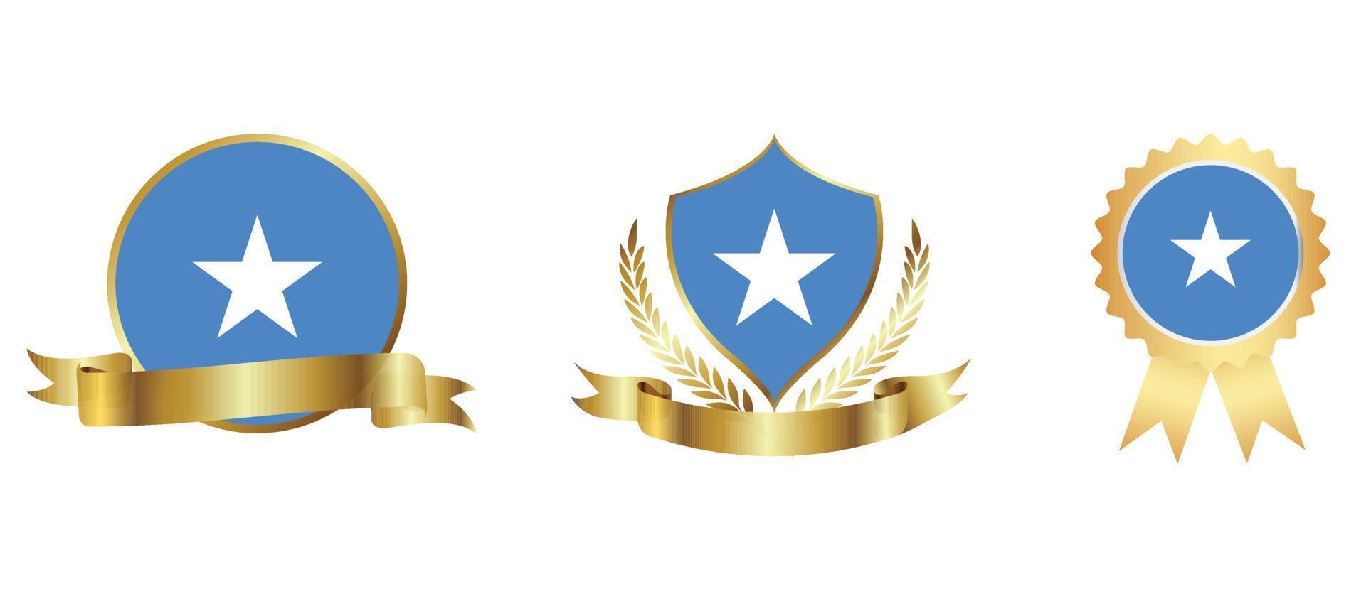 icône du drapeau de la somalie. jeu d'icônes Web. collection d'icônes à plat. illustration vectorielle simple. vecteur