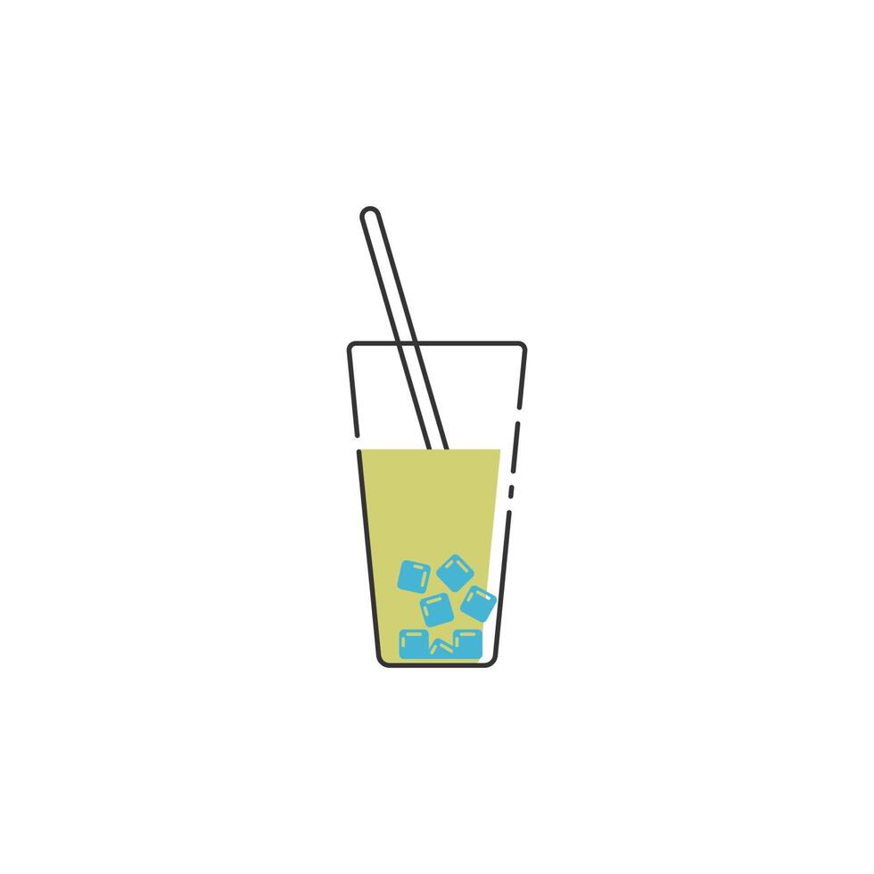 modèle d'illustration de conception de logo d'icône de boisson d'été vecteur