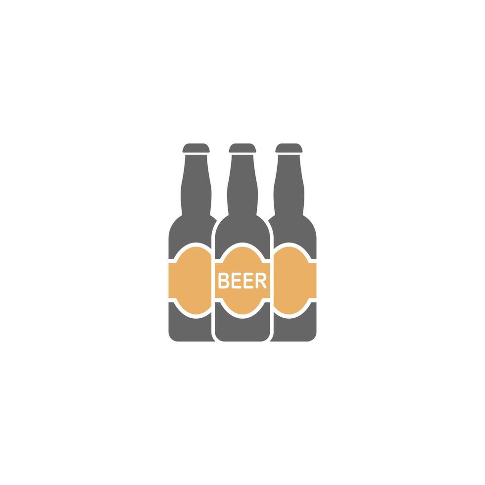 bière icône logo design illustration modèle vecteur