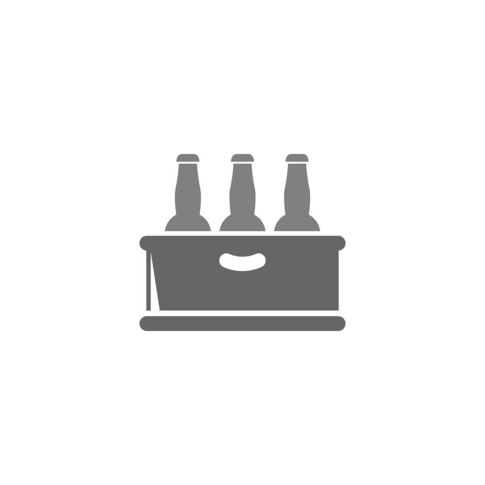 bière icône logo design illustration modèle vecteur