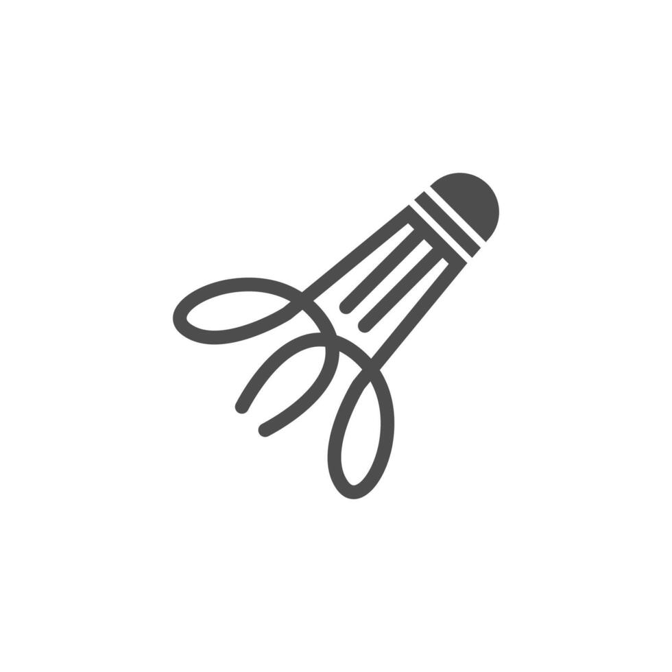 illustration du logo de l'icône du volant de badminton vecteur