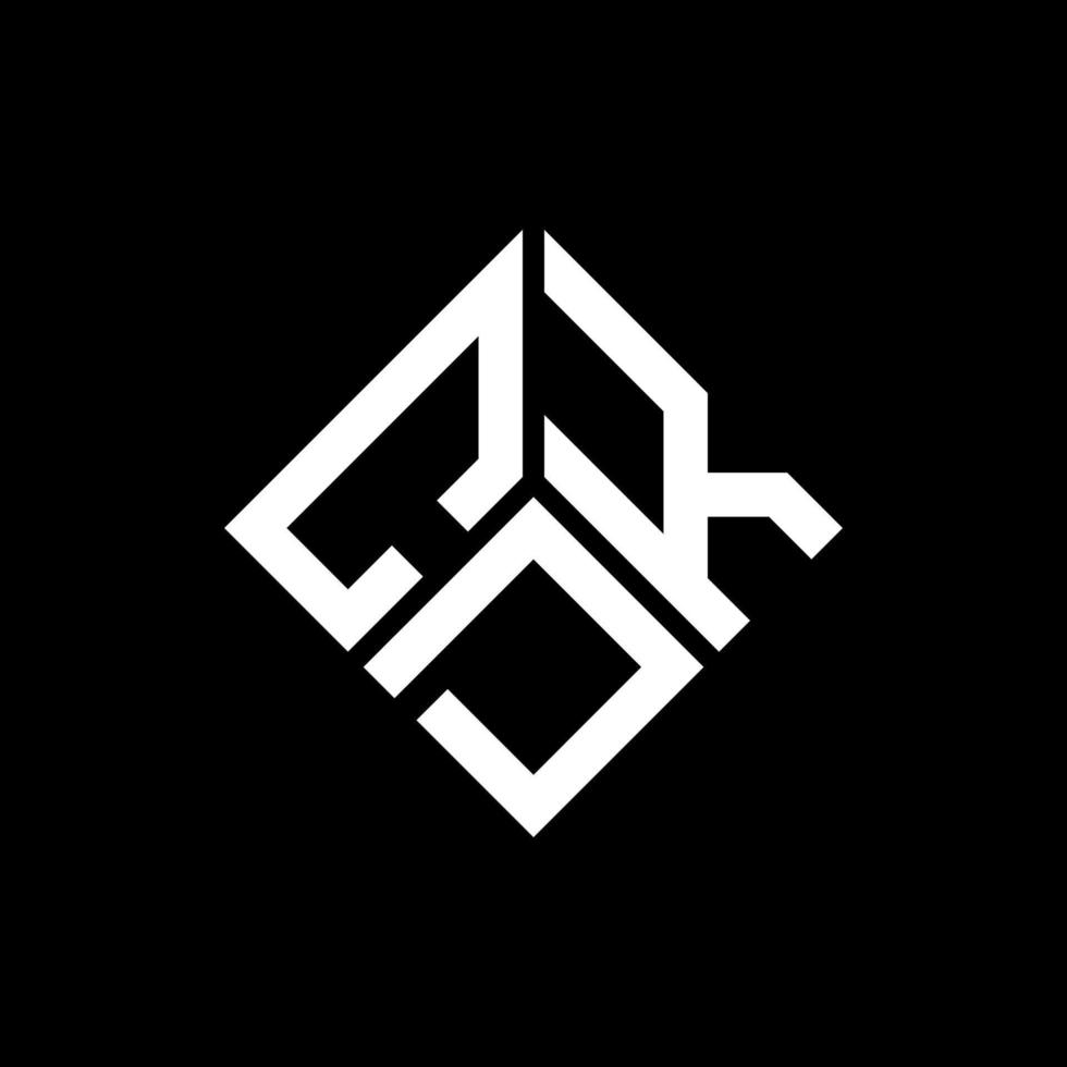 création de logo de lettre cdk sur fond noir. cdk creative initiales lettre logo concept. conception de lettre cdk. vecteur