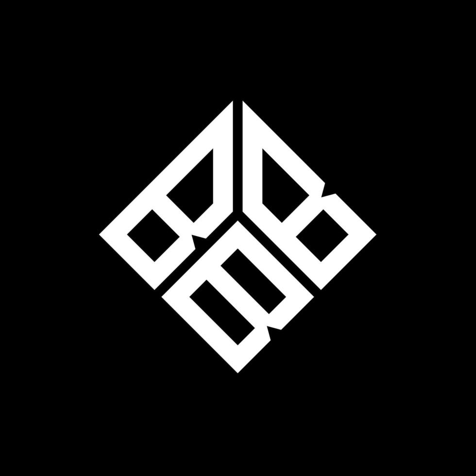 création de logo de lettre bbb sur fond noir. concept de logo de lettre initiales créatives bbb. conception de lettre bbb. vecteur