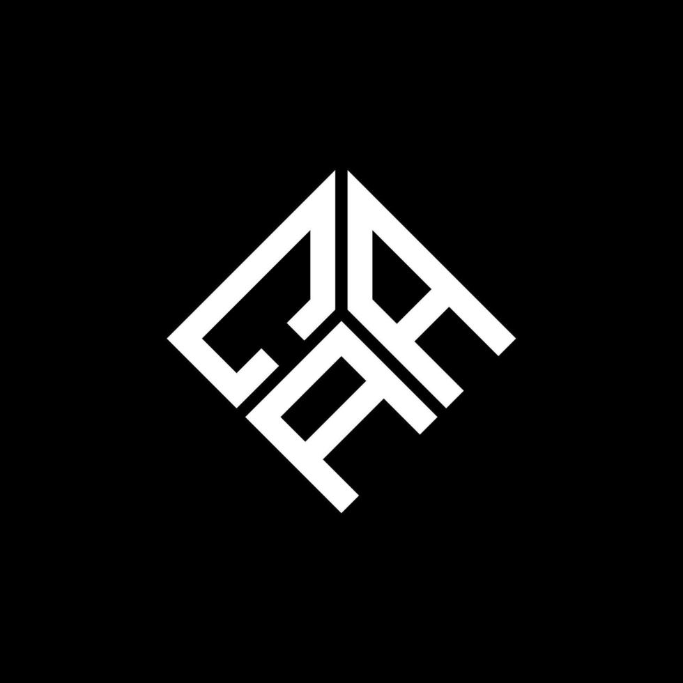 création de logo de lettre caa sur fond noir. concept de logo de lettre initiales créatives caa. conception de lettre caa. vecteur