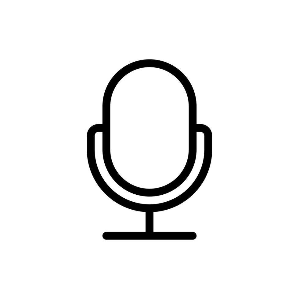 microphone ou logo isolé signe symbole illustration vectorielle vecteur