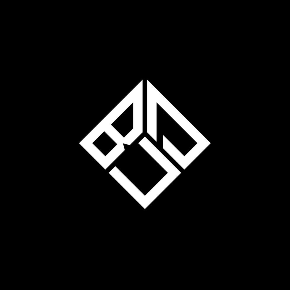 création de logo de lettre bourgeon sur fond noir. bourgeon créatif initiales lettre logo concept. conception de lettre de bourgeon. vecteur