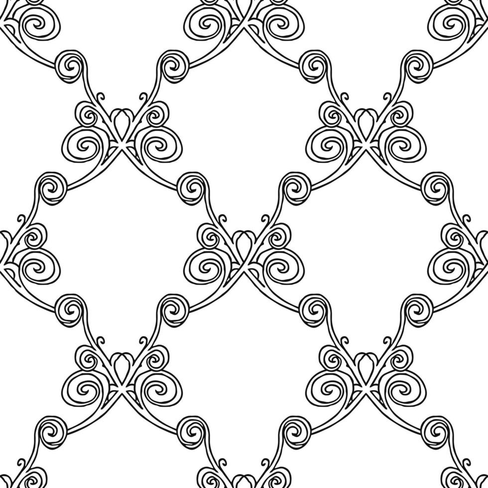 fond d'écran floral sans soudure. vecteur de doodle avec ornement floral. décor floral d'époque