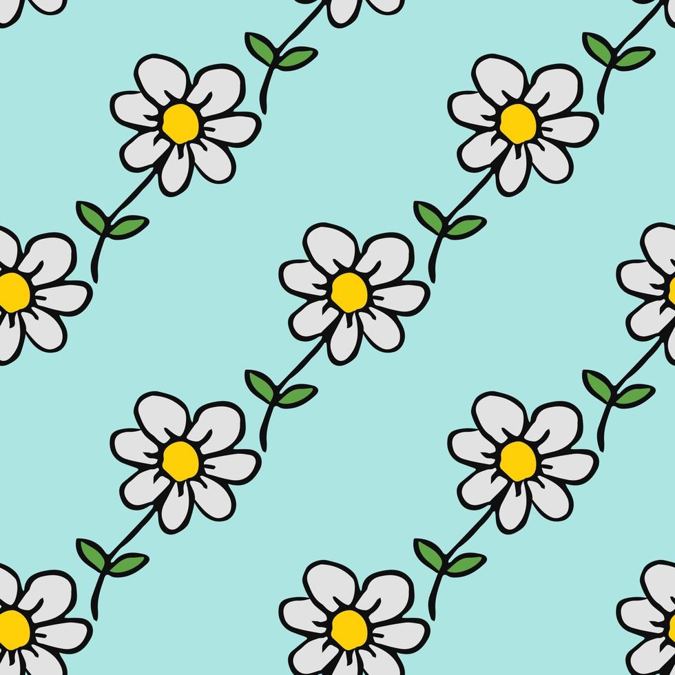 modèle vectoriel floral sans soudure. fond de fleurs colorées. doodle motif floral de la fête des mères. illustration de motif floral vintage