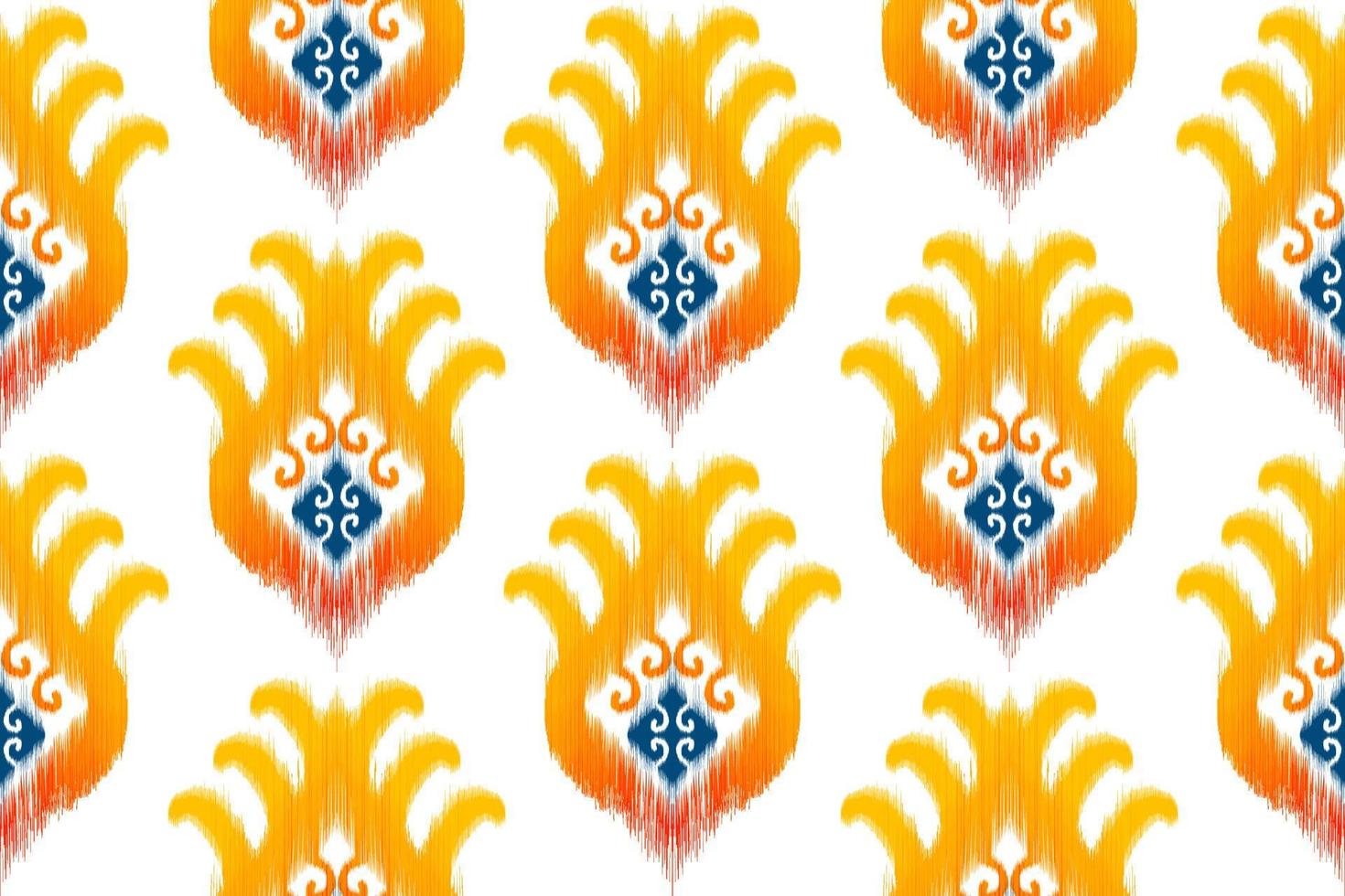 conception de modèle ethnique sans couture ikat. tapis en tissu aztèque ornements de mandala décorations textiles papier peint. tribal boho natif ethnique turquie broderie traditionnelle vecteur fond