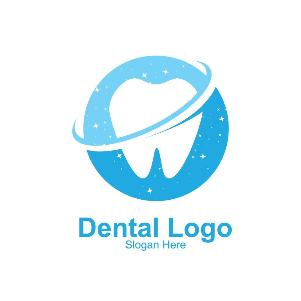 vecteur de logo de santé dentaire, garder et prendre soin des dents, conception pour la sérigraphie, entreprise, autocollants, arrière-plan