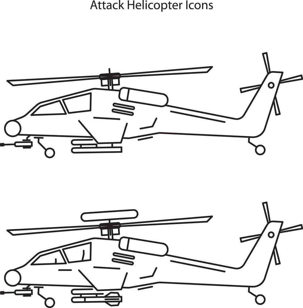 ensemble d'icônes vectorielles d'hélicoptère militaire. véhicule aérien  avec rotor, lame, armes et technologie pour l'aviation de l'armée ou du  soldat utilisé pour la défense 7687834 Art vectoriel chez Vecteezy