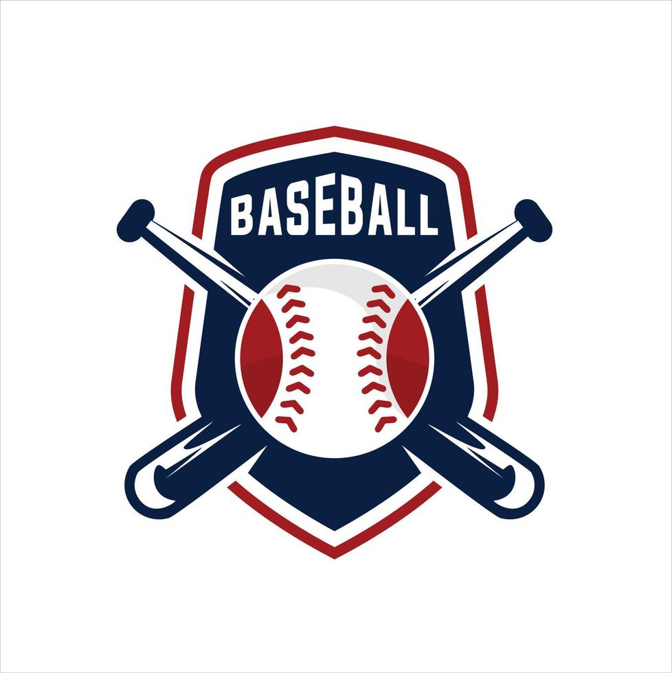 insigne de baseball, logo de sport, identité d'équipe, illustration vectorielle vecteur