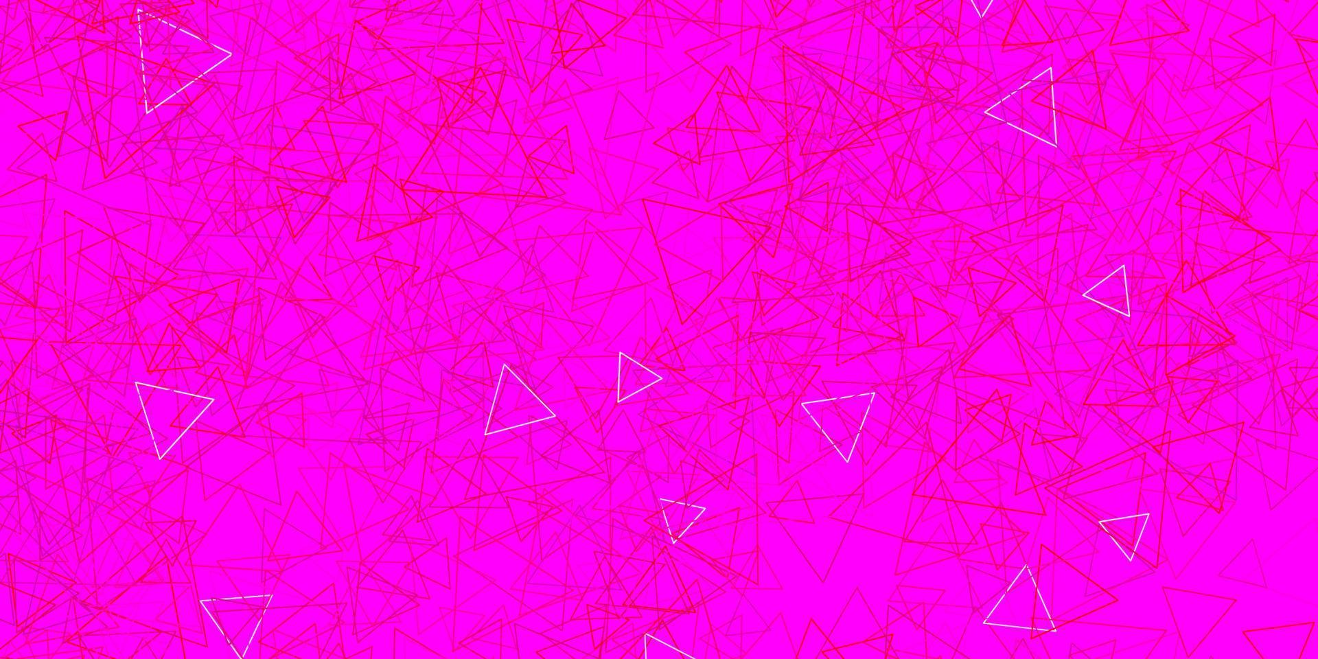 fond de vecteur rose foncé avec des triangles.