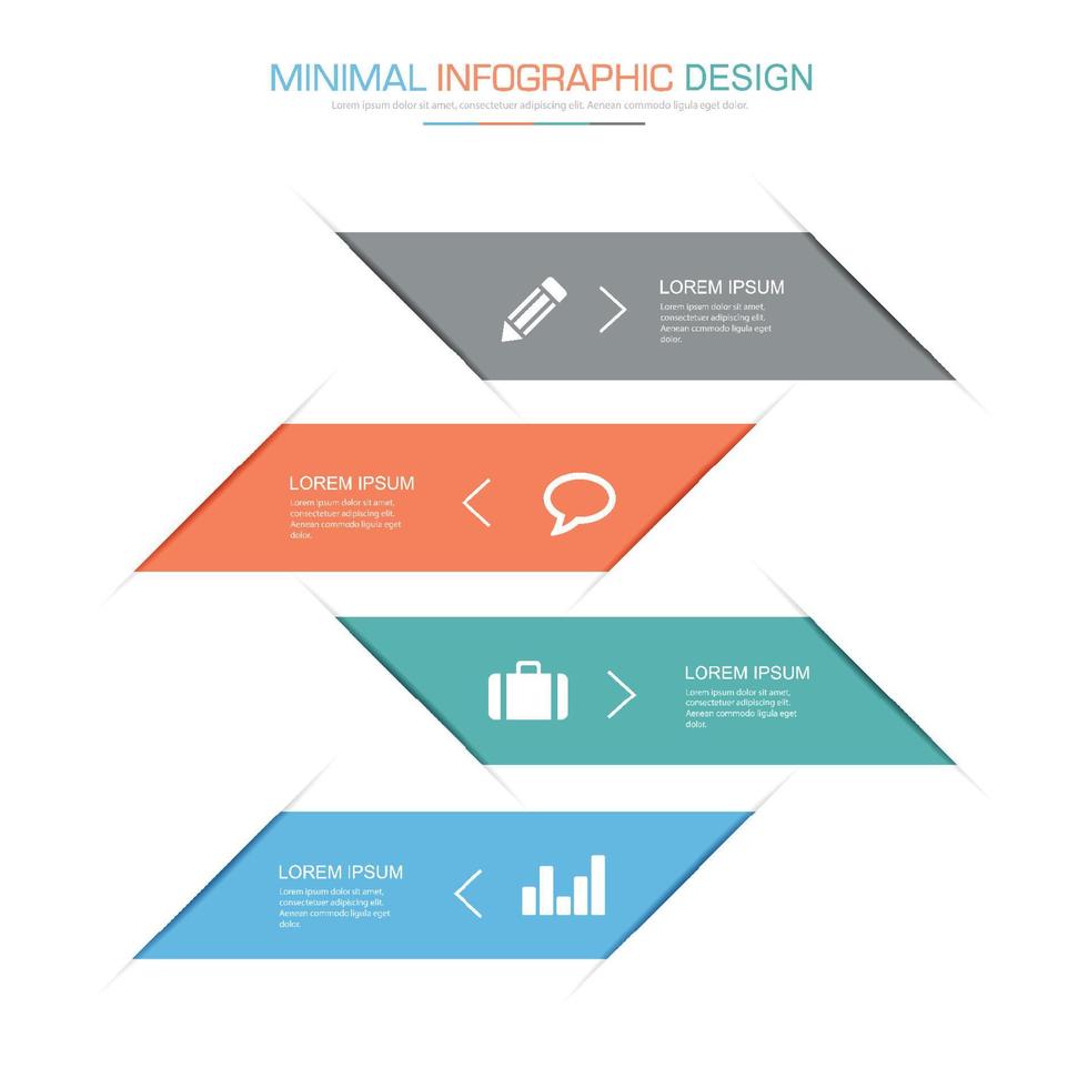 modèle d'infographie d'entreprise avec icône, illustration de conception vectorielle vecteur