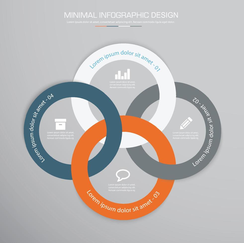 modèle d'infographie d'entreprise avec icône, illustration de conception vectorielle vecteur