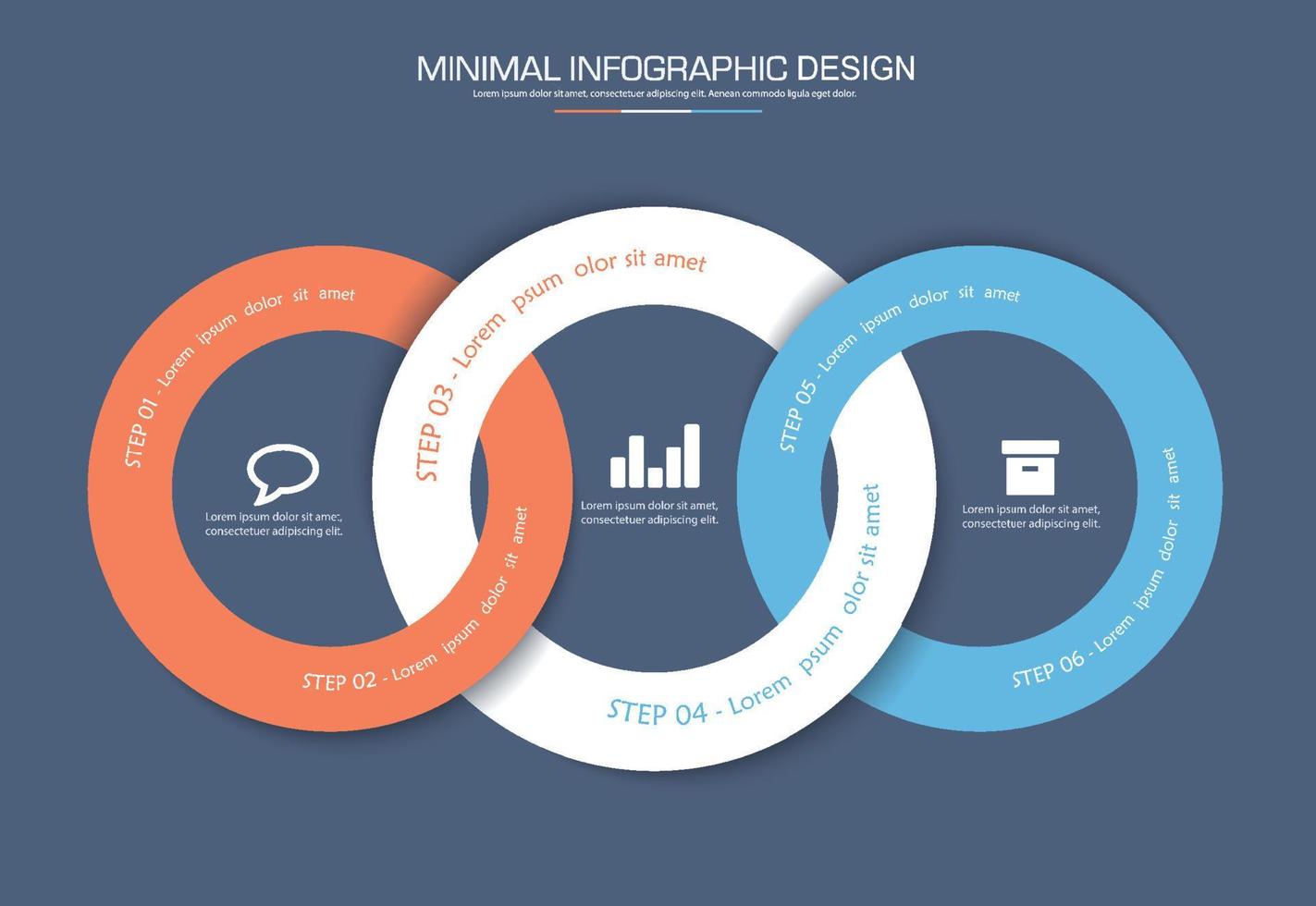 modèle d'infographie d'entreprise avec icône, illustration de conception vectorielle vecteur