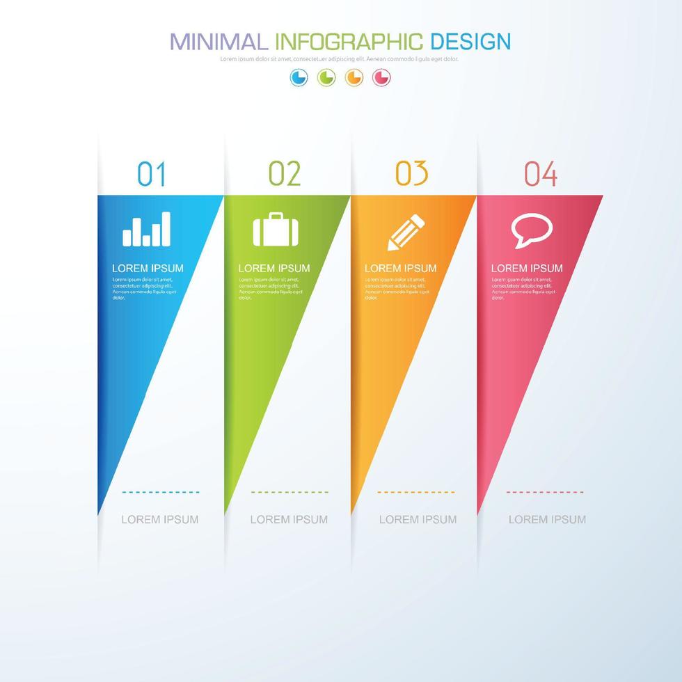 modèle d'infographie d'entreprise avec icône, illustration de conception vectorielle vecteur