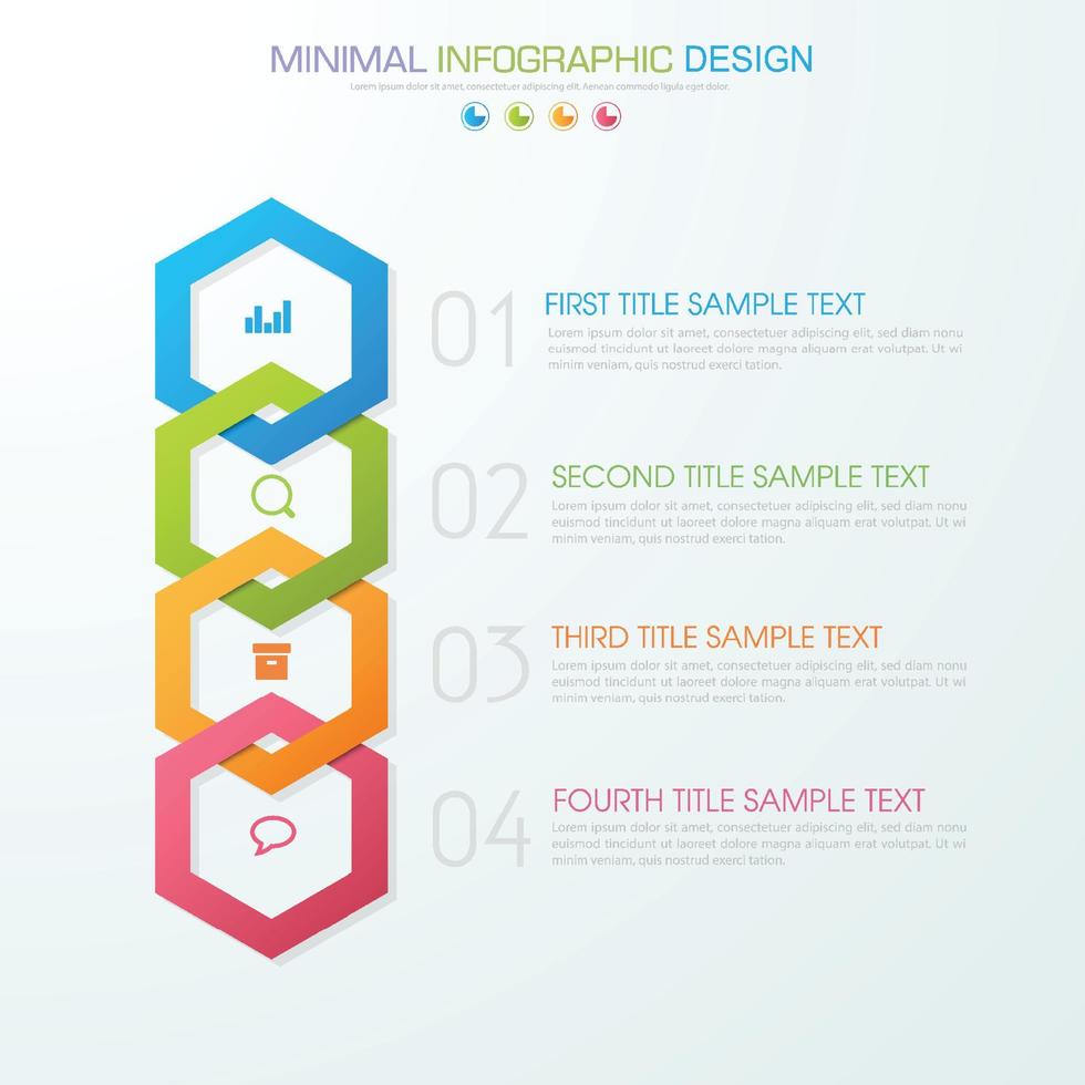 modèle d'infographie d'entreprise avec icône, illustration de conception vectorielle vecteur